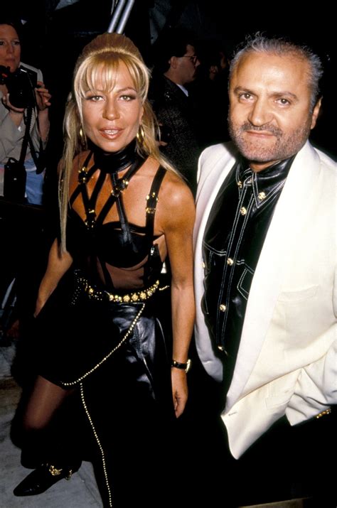 donatella versace in her younger years|gianni e donatella versace.